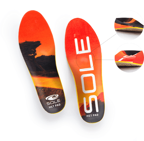 sole active insole with met pad